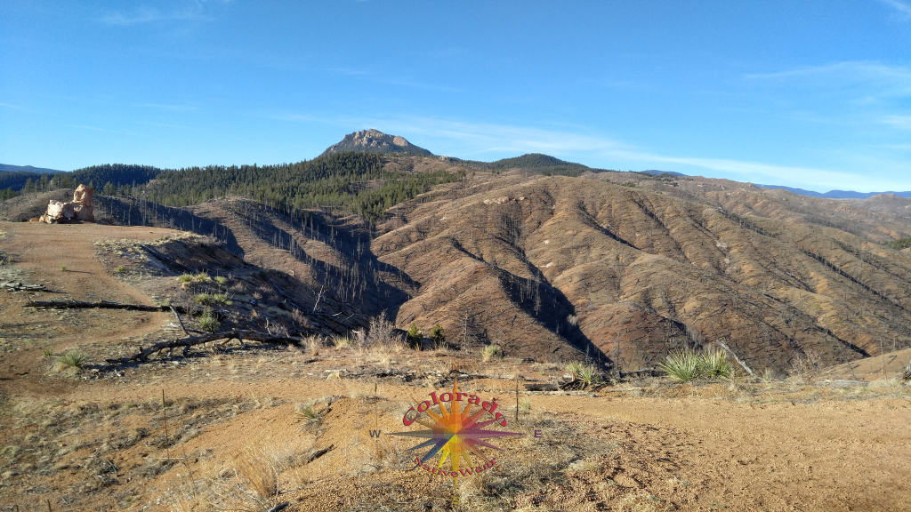 One Mile and two tenth's is the ruminate of an old quartz mine, I found to be interest enough for a few minutes of time while on the Colorado Trail Pike National Forest Colorado