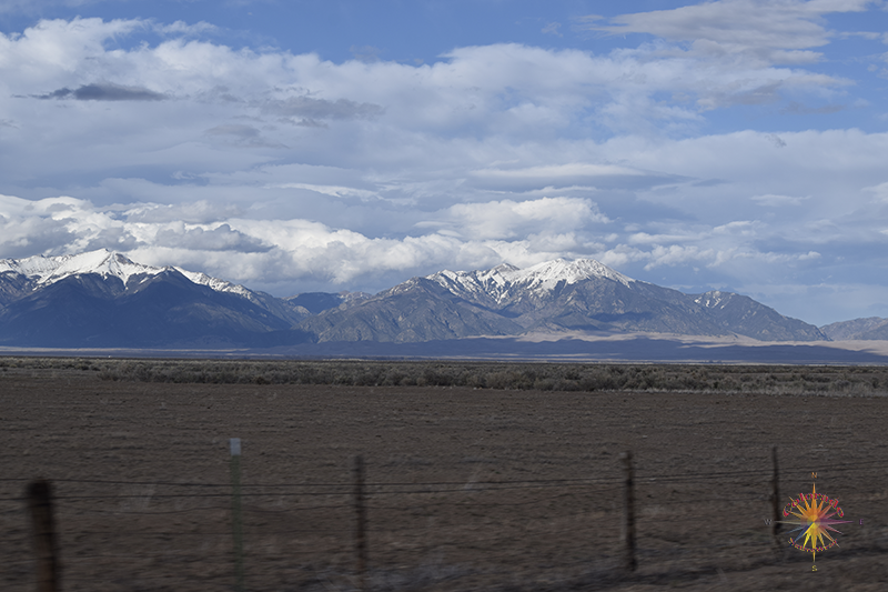 Fields of sage surround the dune fields on two sides and majestic mountains tower above the dunes on the other two sides