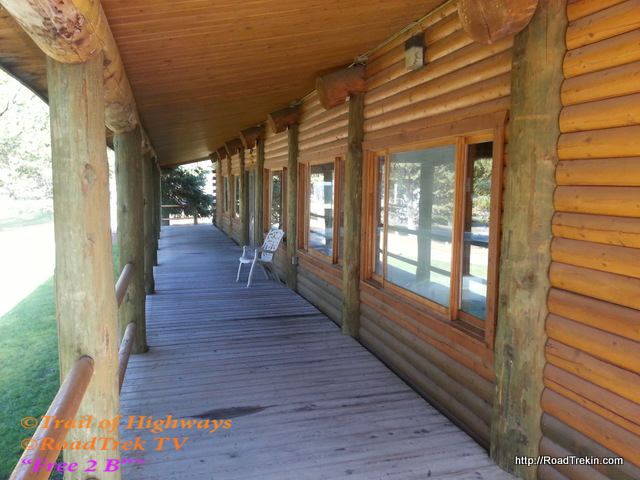 Front Porch of Indoor Pool Cabin
