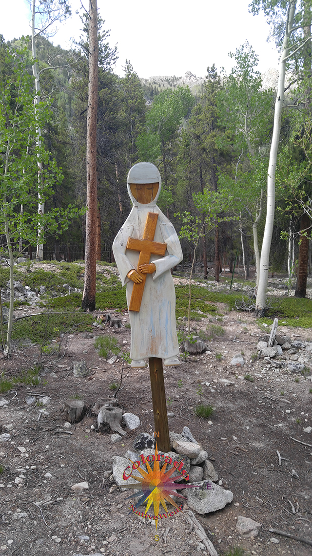 Markers and Monuments are very creative in Iron City Cemetery down the road from ghost town of St Elmo in San Isabel National Forest Colorado