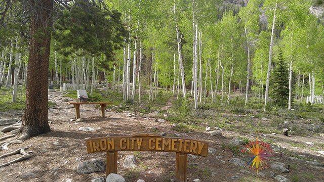 Entrance to Iron City Cemetery, Chrysolite Mountain, St Elmo Mountain Photo Trail One San Isabel National Forest Colorado