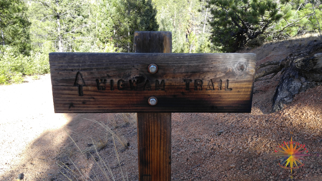 Wigwam Trail Sign Lost Creek Wilderness Colorado Hiking