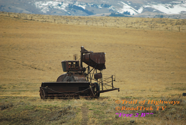 Combine-Plains-Old Farm Machinery-Montana-Wheat-Photography-Trail of Highways-RoadTrek TV-Organic Content-Marketing-Social SEO-Travel-Media-