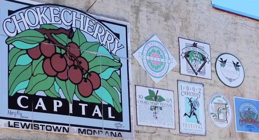 Sign on Build-Lewistown-Montana-Choke Cherry Festival--Trail of Highways-RoadTrek TV-Organic Content-Marketing-Social SEO-Travel-Media-