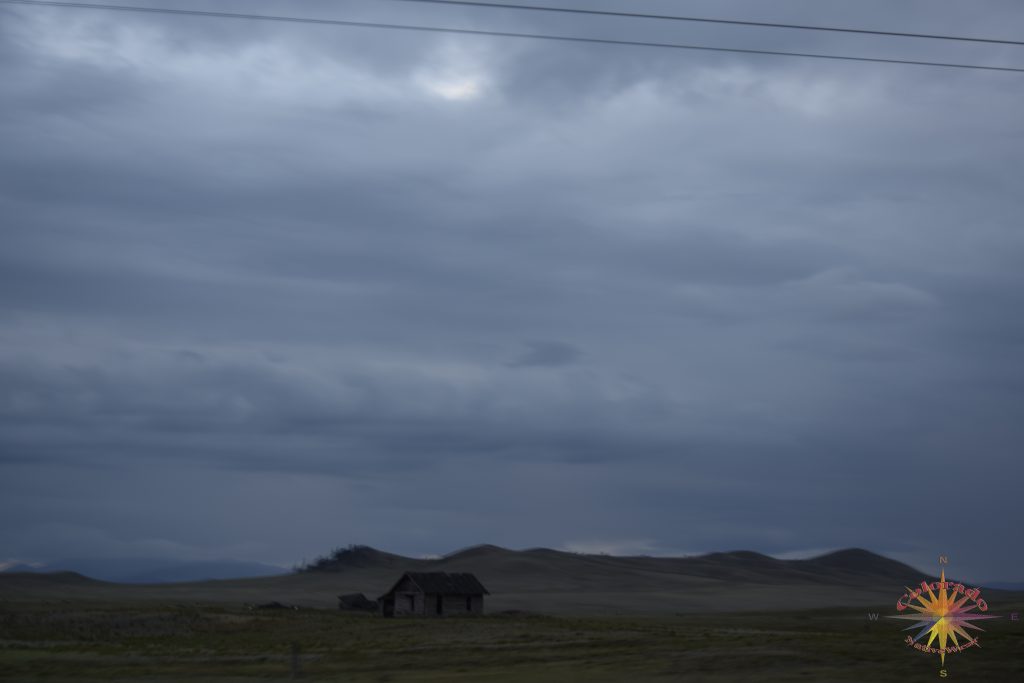 Old homestead along US-24 on the high plains in the South Park Heritage area Colorado