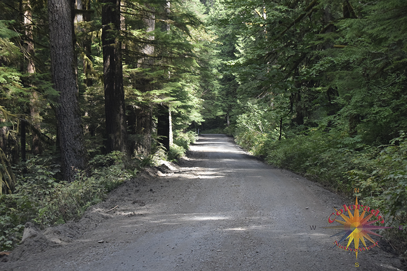 There is 13.2 miles of gravel road from Granite Falls to Darrington on the Mountain Loop Scenic Byway Washington State