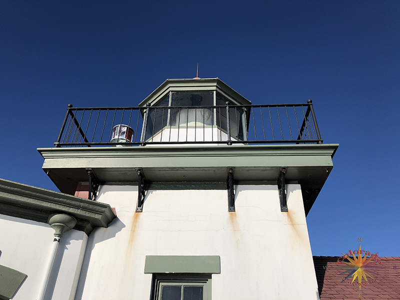 Seattle Discovery Park Fort Lawton West Point Lighthouse looking up to the peak