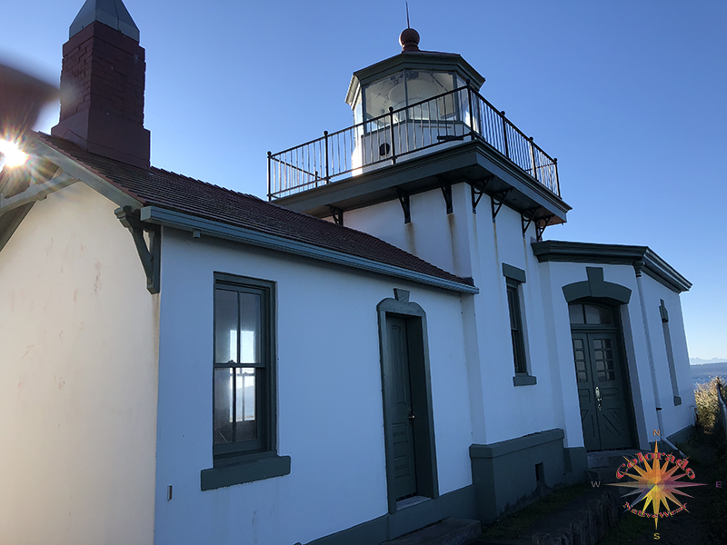 Exploring the different angles of the lighthouse in the light