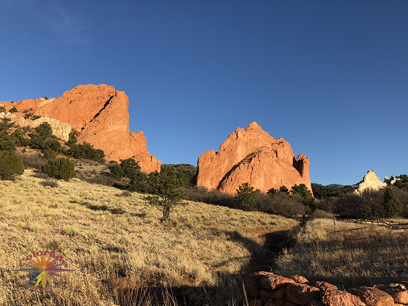Rock Formations offer a place to hike and relax in Garden of the Gods, open space Colorado Springs, Colorado
