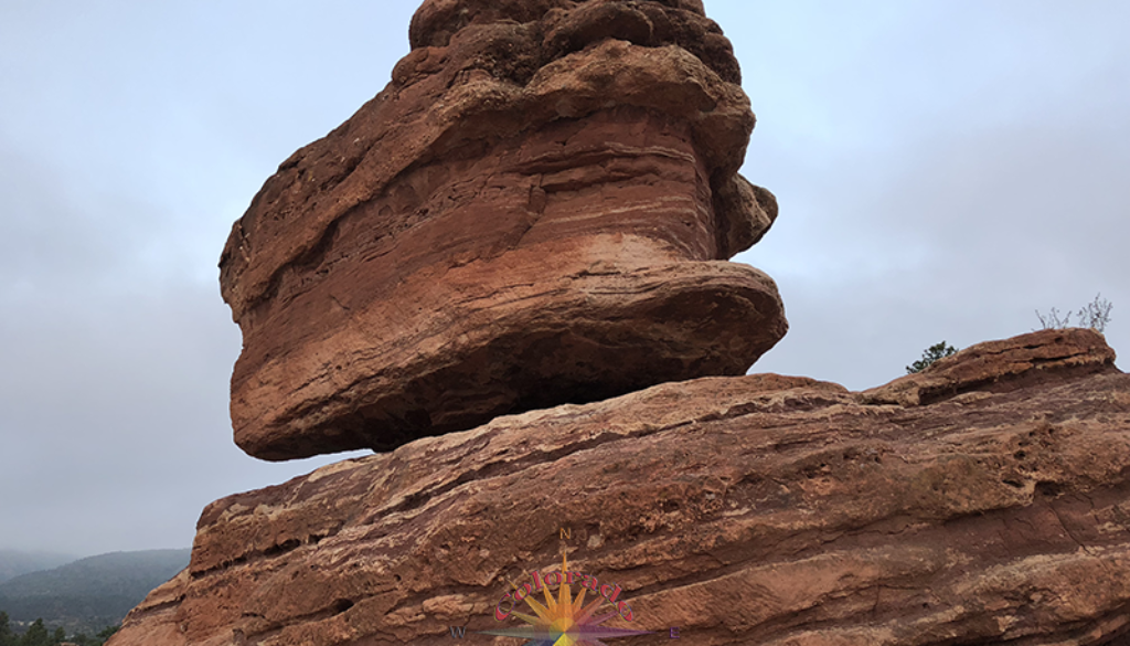 Balancing Rock known as balance rock in Garden of the Gods, Colorado Springs, Colorado