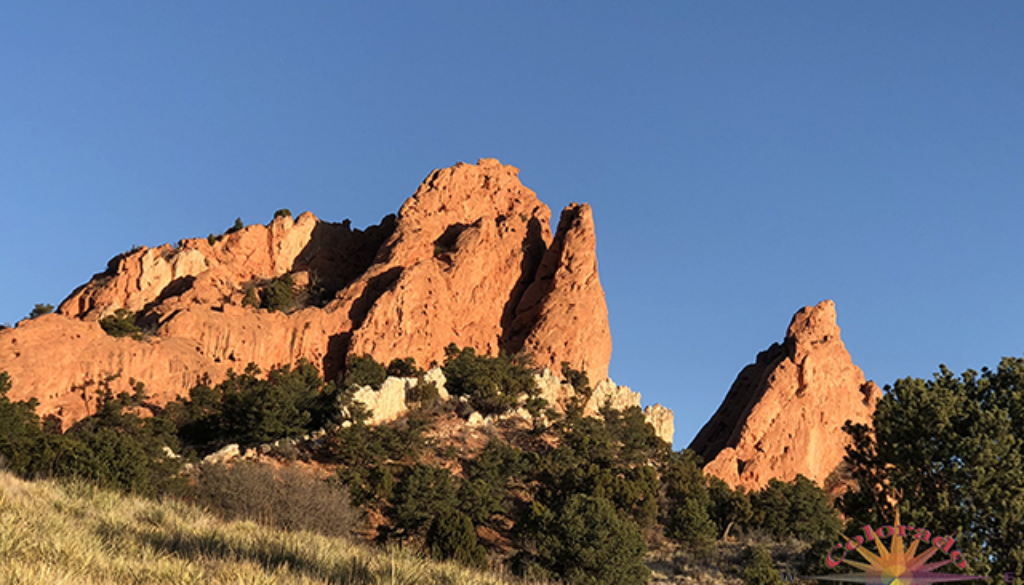 Red Rocks open space to the west of Colorado Springs rest a formation of sculpture by nature