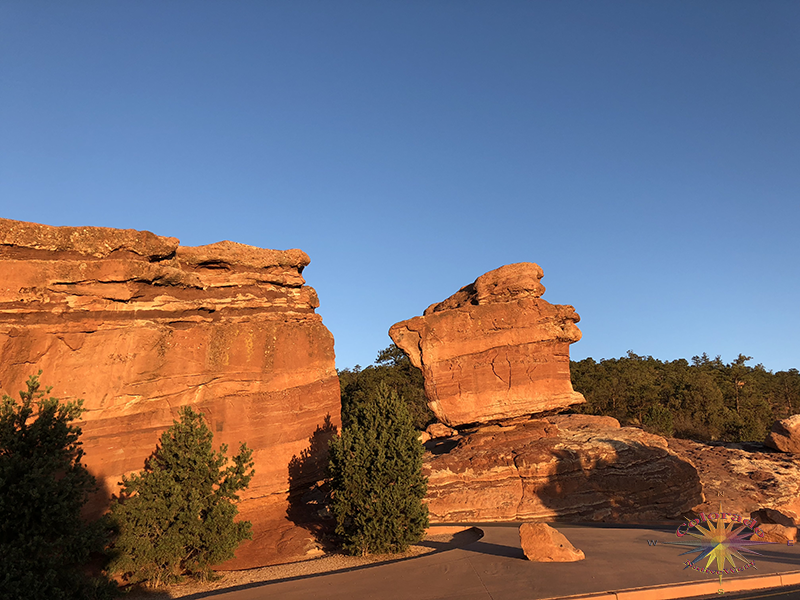 Balance Rock in Garden of the Gods, is a tourist hot spone