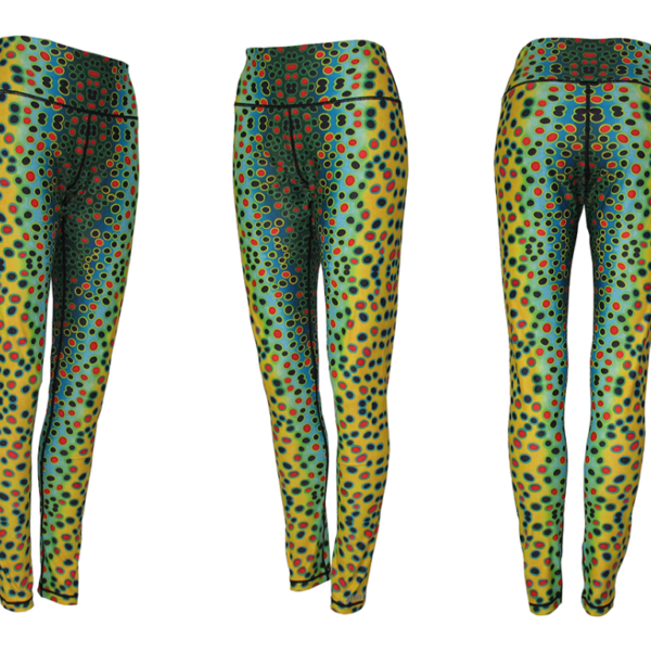 Brown Trout Leggings • Running Clothes - Fly Fishing Apparel, Yoga