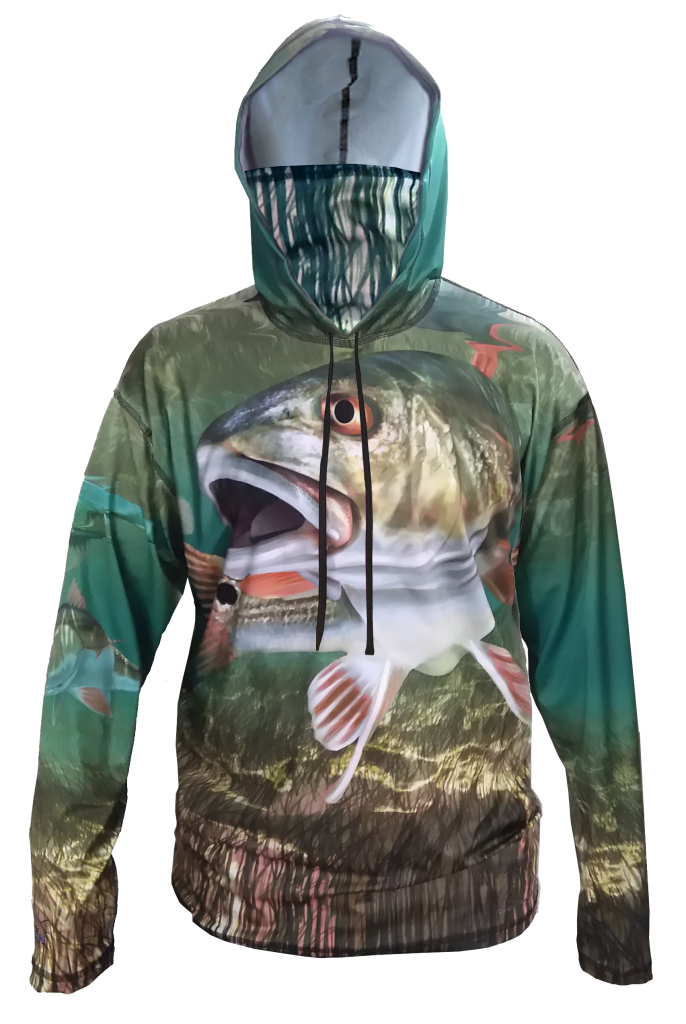 Redfish Fishing Hoodie Trail of Highways Hiking Clothes Fishing Hoodies