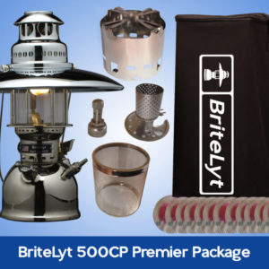 BriteLyt 500CP XL Nickel Plated Brass Lantern
