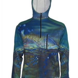 Not Over Yet 1/4-Zip FlexFleece Fish Adventure Hoodie for great warmth style and sun protection