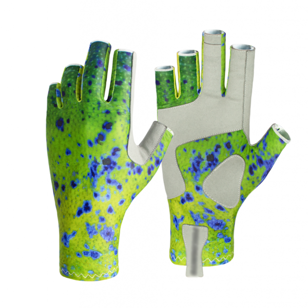 Dorado Patterned Fishing Gloves