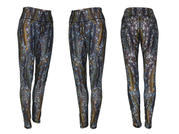Trout Dreams Yoga Pants Leggings are a great mens yoga pants great on the trail hiking, backpacking, camping with a tent