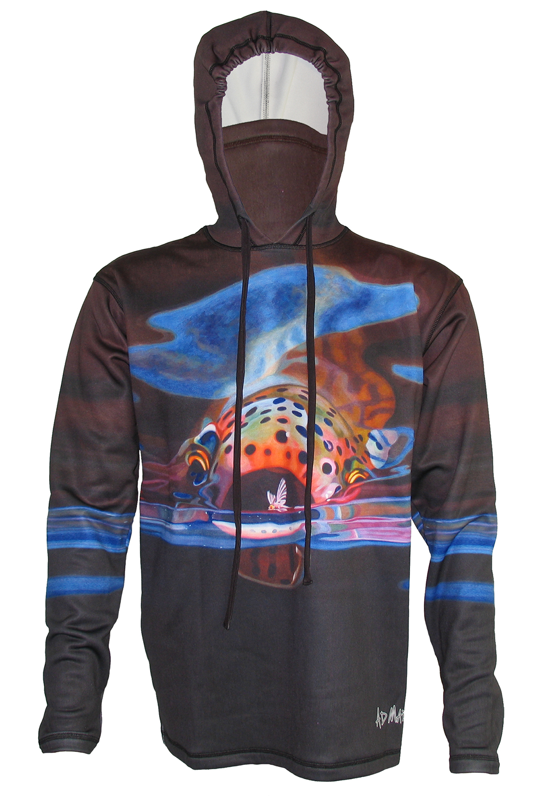 Adults Sun Safe UV Trout HOODIE