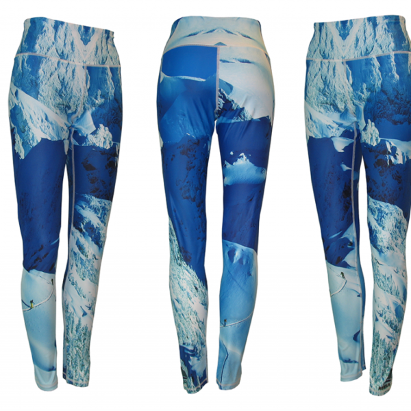 Jagged Edge Mountain Print Patterned All Sport Leggings