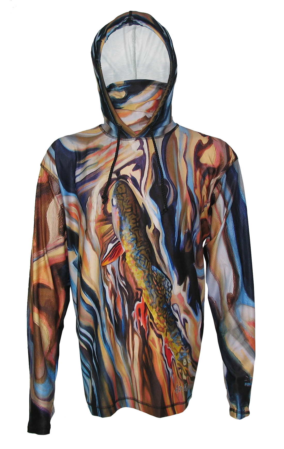 Men's Rainbow Trout Performance Hoodie