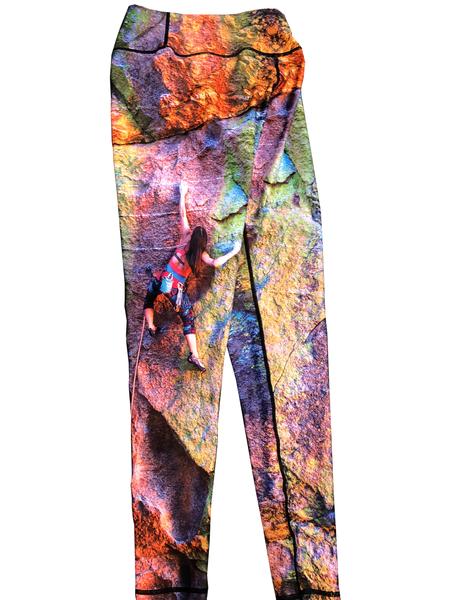 JPL Rock Climbing Leggings adventure running clothes. Feel in comfort dining out, backpacking on a hike or sitting by a tent and campfire.