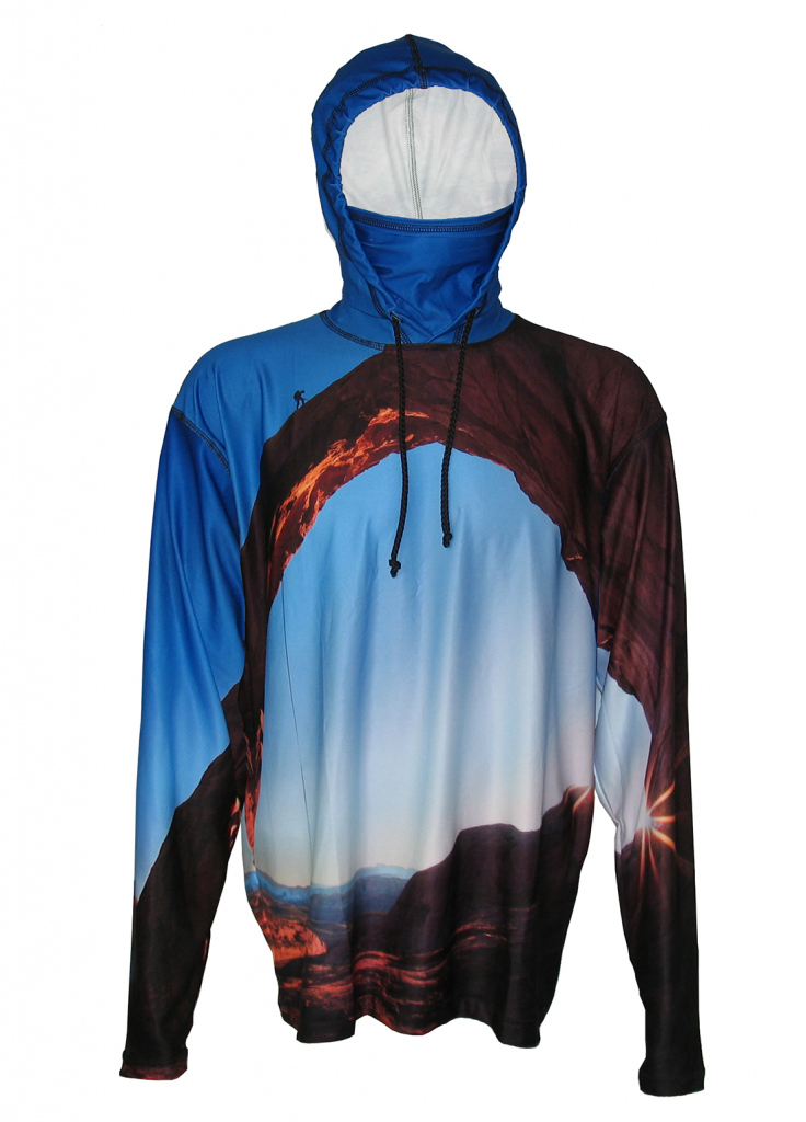 Arch Climber Sunpro Hoodie is perfect Expedition wear, on the trail, in camp or hiking up a mountain to a 14er's summit. Adventure wear with style.