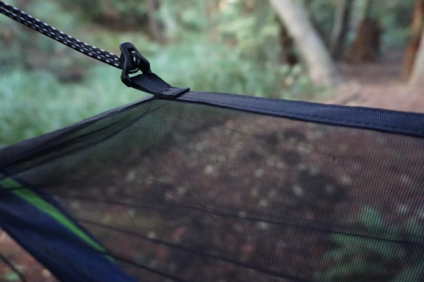 Mosquito Net Hammock Don't let your next adventure in the woods or near a lake be ruined by mosquito's or no seeums.  Mosquito-proof hammock will help you get a great night's sleep in the great outdoors.
