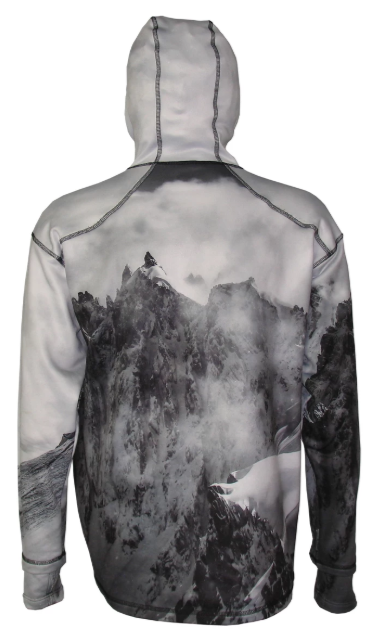 Jagged Edge Hoodie Ski Trail Apparel for that moment of ecstasy in knee deep powder as the sun glimmers on the show as you glide on through.