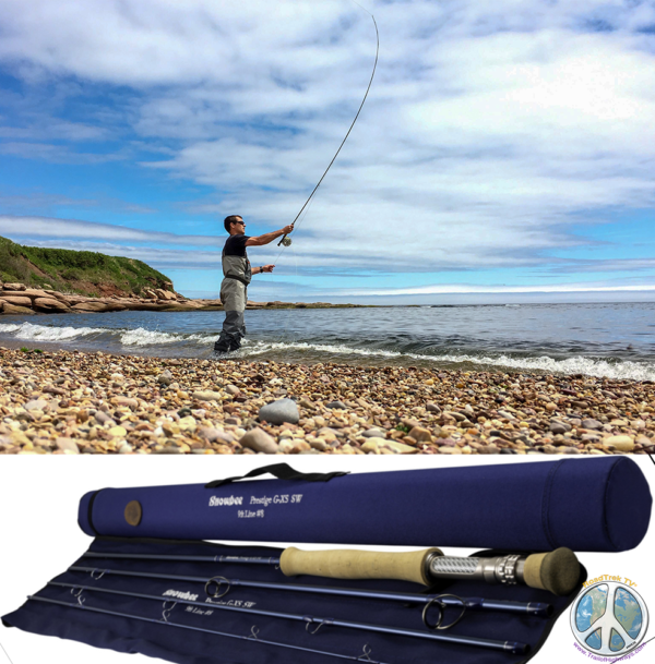 Saltwater Fly Rod, Trail of Highways out fishing for Sea Trout in the surf