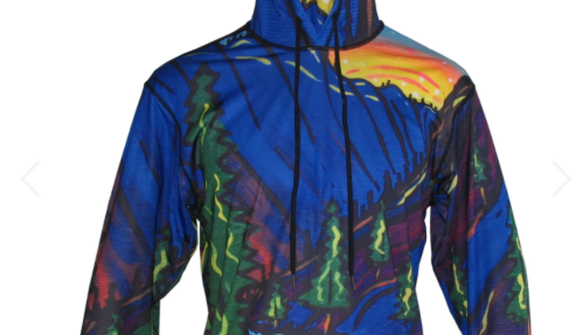 Middle Fork Graphic Hoodie for camp, hiking trail, down the river or anywhere you please. Great Sun Protection