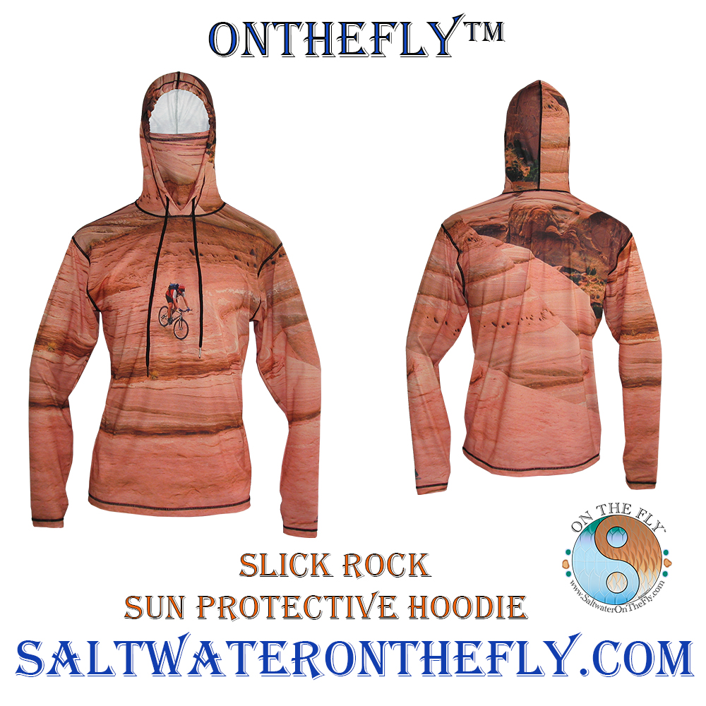 Slick Rock Sun protective hoodie for hiking Canyonlands National Park